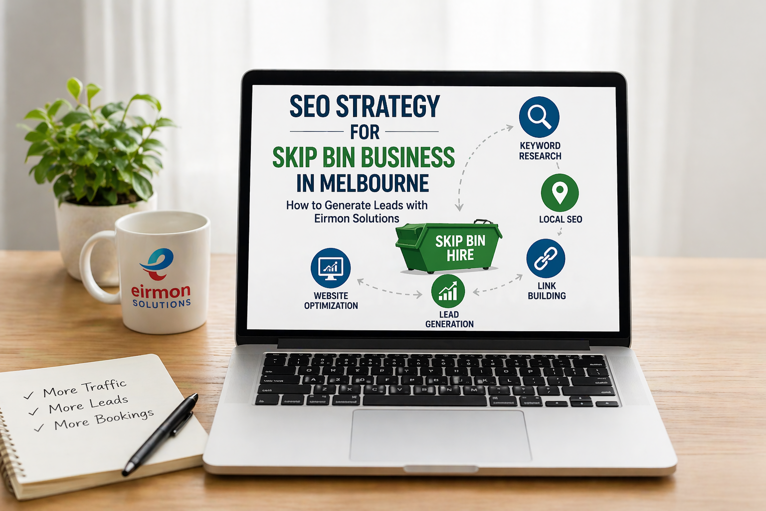 SEO Strategy for Skip Bin Business in Melbourne: How to Generate Leads with Eirmon Solutions