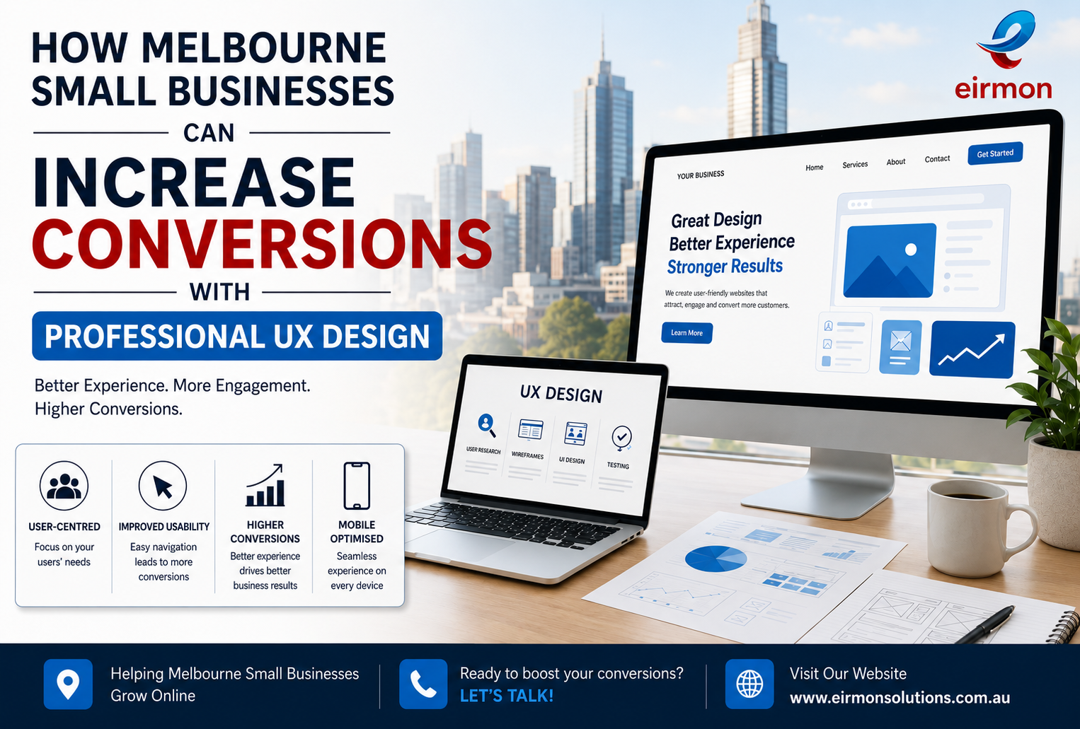 How Melbourne Small Businesses Can Increase Conversions with Professional UX Design